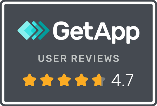 GetApp User Reviews 4.7 out of 5